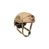 Tan Hard Head Veteran ATE Rifle Helmet with Up-armor facing left